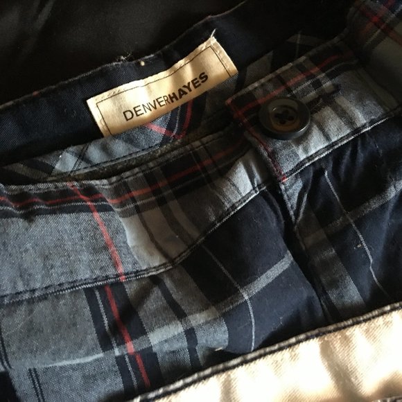 Men's Size 40 waist plaid Cargo Shorts - Picture 3 of 4